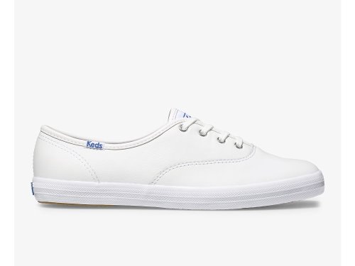 Dámské Kůže Sneakers Keds Champion Originál Læder Bílé | CZ-84004