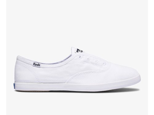 Dámské SlipOnTenisky Keds Chillax Basics Feat. Organic Bavlněné Bílé | CZ-25200