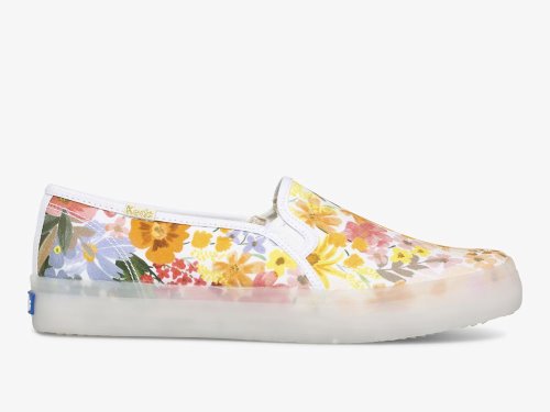 Dámské SlipOnTenisky Keds Rifle Paper Co. Double Decker Marguerite Růžové | CZ-18770
