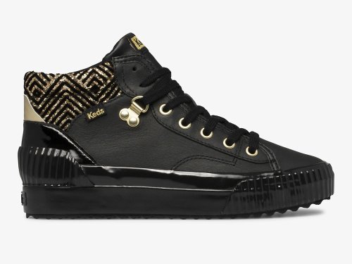 Dámské ŠněrovacíBoty Keds Demi Mid TRX Dazzle Černé | CZ-05800