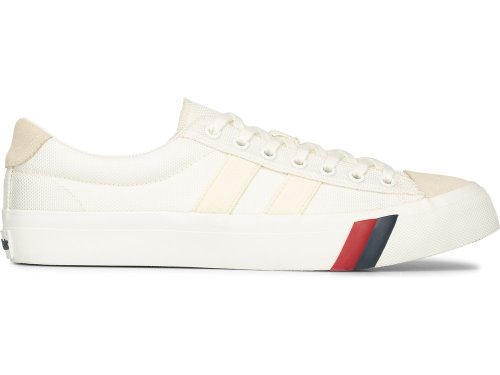 Pánské Tenisky Keds Royal Plus Lo Ballistic Nylon Krém | CZ-02685